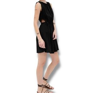 GAP Side Cutout Tie Dress Size XXL NWT Black